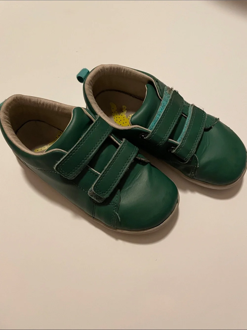 Ten Little Everyday Original Green Sneakers Size 13 Velcro Strap Used